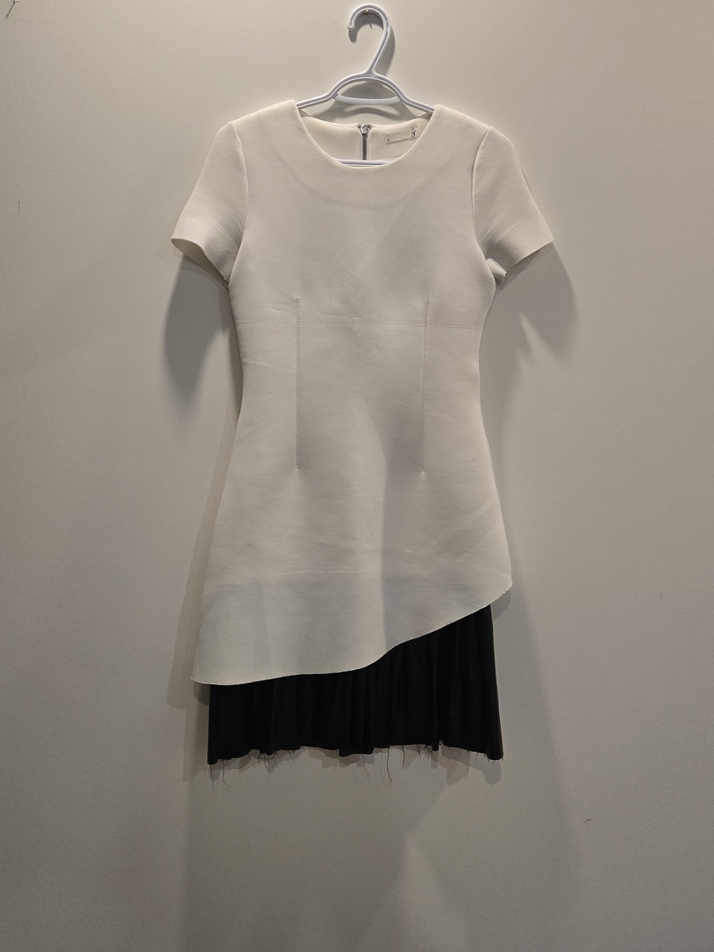 Black and White Asymmetric Dress